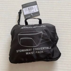 Eddie Bauer Stowaway convertible waist pack black